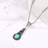 Fuqimanman2020 3pcs Ethnic Simulation Turquoise Set Butterfly Pendant Necklace Bohemian Stretchable Beaded Bracelet Bangle Teardrop for Women Boho...