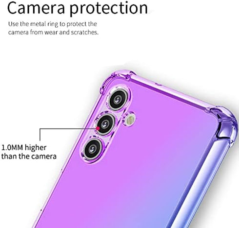 Osophter for Samsung Galaxy A13 5G Case,Samsung A04S Case Clear with Screen Protector Reinforced Corners TPU Shock-Absorption Cell Phone Cover for...