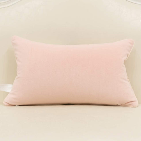 Avigers 12 x 20 Inches Pink White Gold Leather Striped Patchwork Velvet Cushion Case Luxury Modern Throw Pillow Cover Decorative Pillow for Couch ...
