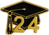 2024 Graduation Cap Enamel Pin Decorations Brooch Lapel Apparelpin Black and Gold Graduation for Studant Women Men College High School Congrats Gr...