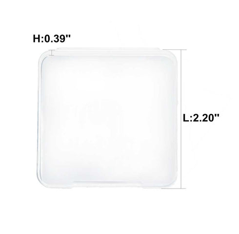 KOOBA 2pcs Square Makeup Sponges with 1 Travel Case, Beauty Face Primer Compact Powder Puff, Blender Sponge Replacement for Cosmetic Flawless Foun...