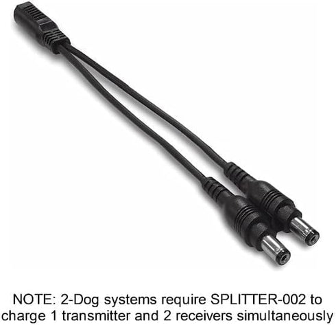 Educator CHARGER-300/400 Dual Lead Charger for Series 300, 400 and BP-504 Barkless Training Collars with Round Charging Ports, Black...
