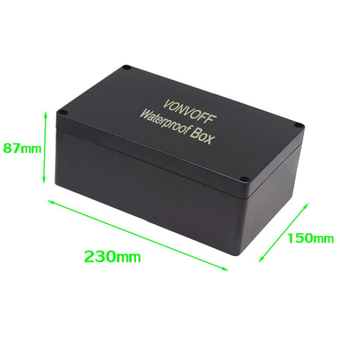 DIY Electrical Box,Universal Junction Box,Dustproof Waterproof IP65 ABS Plastic Box,with 4pcs x M16 Cable Gland,9.0x5.9x3.4 inch (230 * 150 * 87mm...