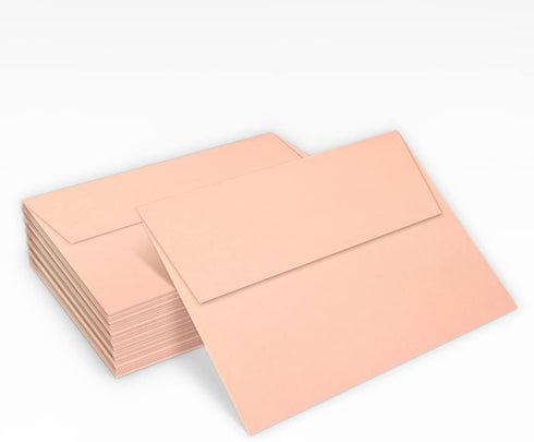 LUXPaper A7 Invitation Envelopes | Peel & Press | 5 1/4" x 7 1/4" | Blush Pink | 80lb. Text | 50 Qty...