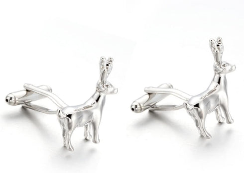 Deer Cufflinks for Men, Stag Deer Head Cufflinks, Viking Animal Cuff Links, Elk Deer Shirt Tuxedo Cufflinks, Punk Cufflinks French Cufflinks, Best...