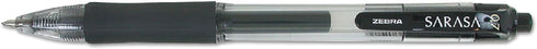 Zebra Premium Gel Pens - Retractable Gel Ink Pens - Medium Point 0.7mm Sarasa Dry X20-14 Pack of Black Ink Pen Gel (14 Pens)...