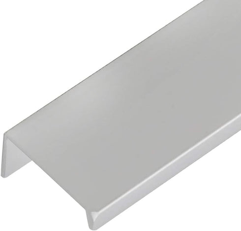 LC LICTOP 250mm/9.8" Finger Edge Pull Concealed Handle for Home Kitchen Door Drawer Cabinet Silver Stain Nickel with Screws(4Pcs)...