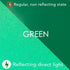 Green Reflective Vinyl Permanent Adhesive, 12x12 Sheets Reflective Vinyl for Cricut, Cars, Bikes, Decals, Stickers, Signs, Helmets, Mailbox, Numbe...