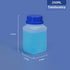 8.45oz Plastic Lab Chemical Reagent Bottles, Square Sample Storage Container, Plastic Chemical Container Bottle with Anti-theft Cap, Wide Mouth Sa...