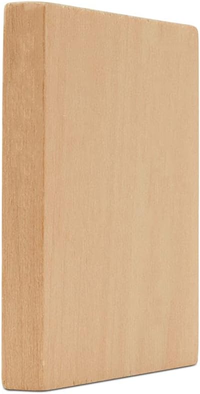 Wood Tiles, 2 x 2 Inch, Pack of 25 Blank Wood Squares for Crafts, Wood Burning, Laser Engraving, and DIY, by Woodpeckers...