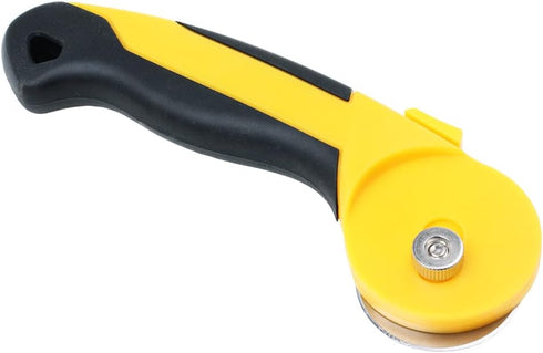 AUTOTOOLHOME 45mm Rotary Cutter Automatic Fabric Cutter Quick Change Blades with Safety Lock for Quilting, Sewing, Crafts, Replacement Blades (col...