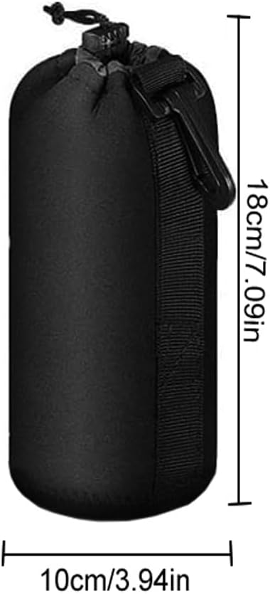 Lens Louch, Black Thick Protective Neoprene Large Camera Lens Case 7x3.5inch(17.5x9cm) for Large Size DSLR Camera Lens...
