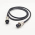 3.28 ft GX16 4 Pin Double Female Head Aviation Cordset, GX16 4Pins Female to Female Connector Electrical Cable Panel Mount Circular Metal Aviation...