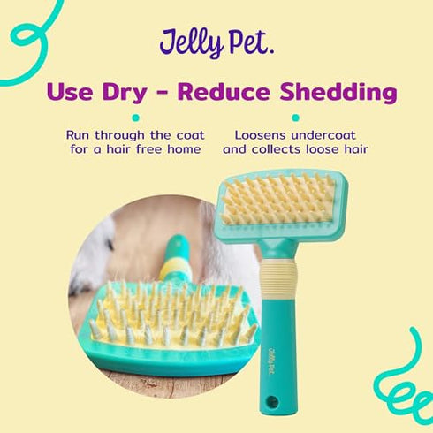 Deshedding Dog Bath Brush, Curry Brush for Short-Hair Dogs, Shampoo, Massage and Deshed, Use Wet or Dry, Professional Grooming Quality...