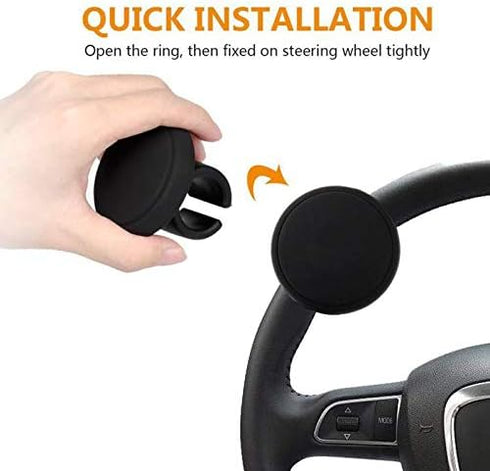 No Tool Required Easy Set Up Silicone Steering Wheel Spinners for Automobiles...