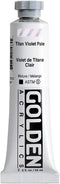 Heavy Body Acrylics by GOLDEN, Titan Violet Pale, 2 fl. oz. Tube, Professional Acrylic Paint, Opaque...
