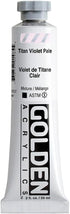 Heavy Body Acrylics by GOLDEN, Titan Violet Pale, 2 fl. oz. Tube, Professional Acrylic Paint, Opaque...