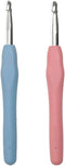 Size 7.0mm 8.0mm Crochet Hooks Set for Arthritic Hands Ergonomic Soft Grip Handles Crochet Needles for Beginners Advanced Smooth Knitting Needle H...