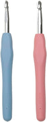 Size 7.0mm 8.0mm Crochet Hooks Set for Arthritic Hands Ergonomic Soft Grip Handles Crochet Needles for Beginners Advanced Smooth Knitting Needle H...