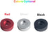 DEWHEL Aluminum 45 RPM Adapter Compatible with 7 inch Vinyl Records Dome 45 Adapter Player Turntable Accessories (2xRed)...