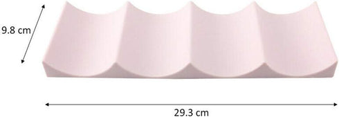 CALIDAKA European Style Wine Rack Countertop Wine Bottle Display Mat Wine Holder Storage Organizer Can Easy Stacker Storage Rack Wave Shape Champa...