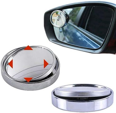 1 Pair Wide Angle Convex Car Auto Blind Spot Round Stick-On Side View Rearview Mirror...