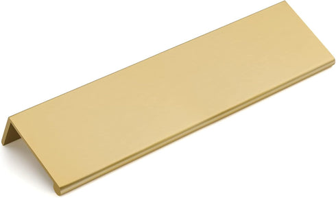 goldenwarm 5 Pack Finger Edge Pulls Drawer Finger Pulls Champagne Gold Cabinet Handles Modern Tab Pulls Gold Kitchen Cabinet Hardware, Back Mount,...