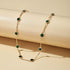 Bohemian Green Crystal Choker Necklace Tiny Emerald Station Chain Necklace Dainty Satellite Necklace Gorgeous Wedding Jewelry Gift for Women Teens...
