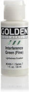 Golden Fluid Acrylic Paint 1 Ounce-Interference Green Fine...