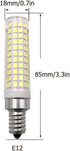 15W E12 LED Light Bulb Warm White 3000K, 136 LEDs 2835 SMD, Dimmable, 150W Halogen Equivalent, AC110V, E12 Base for Home Lighting, E12 LED Corn Li...