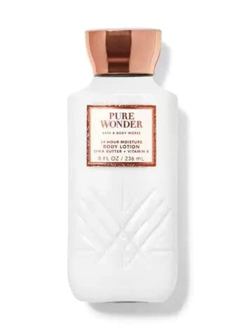 Bath and Body Works Pure Wonder 24 Hour Moisture Body Lotion 8 Ounce Decorative Faceted Bottle...