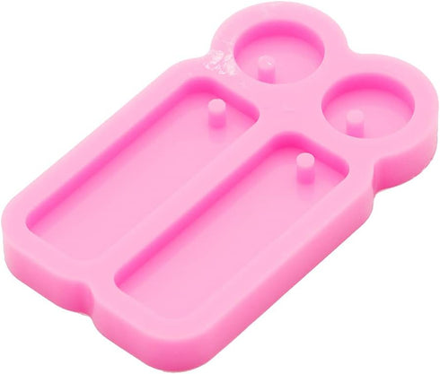 Shiny Glossy Round & Rectangle Earrings Mold Resin Silicone Molds for DIY Women Fashion Jewelry Resin Casting Molds Epoxy Resin Handmade Jewellery...