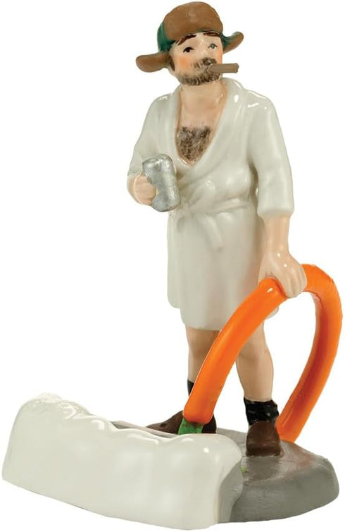 Department 56 Snow Village National Lampoon's Christmas Vacation Accessories Cousin Eddie in the Morning Figurine, 2.95 Inch, Multicolor...