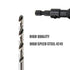 Countersink Drill Bit Set with 1/4 Hex Shank, HSS4241#6/10/13/16 Drill Bit Set with Hex Key Wrench for Woodworking Carpenter Tools Accessories-4 P...
