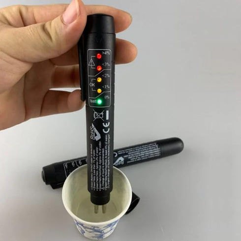 Brake Fluid Liquid Tester Pen, Best OEM Tools with 5 LED Indicators, Calibrated for Car Oil DOT 3 DOT 4 DOT 5.1, Secure Your Front Brakes and Brea...