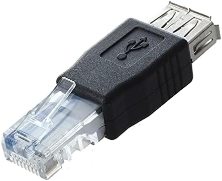 4 PCS USB to Ethernet Adapter, USB to RJ45 Adapter, 4Pack 2.0 Female to LAN RJ45 8P8C Male Crystal Ethernet 10Mb/100Mb...