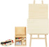 jojofuny Doll House Accessory Painting Tool Set Wooden Easel Dollhouse Furniture Decoration Set Balcony Patio Furnitures Decoration Accessories 1 ...