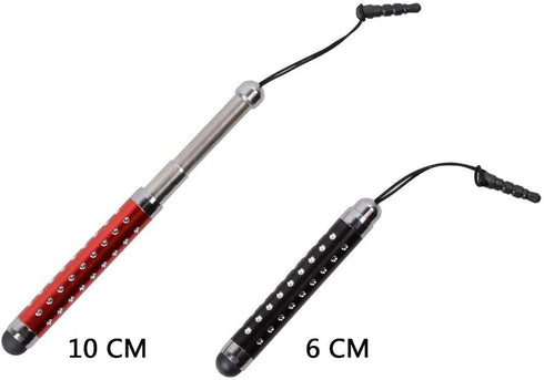 IC ICLOVER 10PCS Bling Retractable Stylus Pens for iPhone 14/13/12/11/PRO/Max/X/XS MAX, iPad, iPod, Samsung, Android Phone, Kindle, Tablet PC, Com...