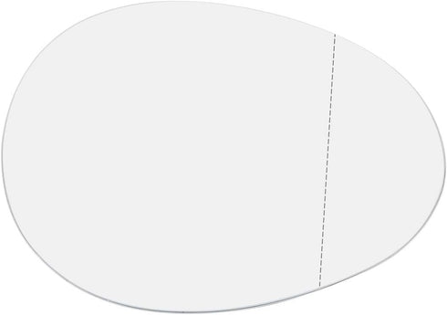 X AUTOHAUX Right Passenger Side RH Mirror Glass with Adhesive for BMW for Mini Cooper 2007-2015...