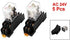uxcell AC 24V Coil Red Light DPDT 8 Pins Power Relay 5 Pcs + Socket Base...