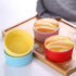 Sizikato Set of 4 Porcelain Souffle Dish Ramekins Bowls for Baking. 4oz...
