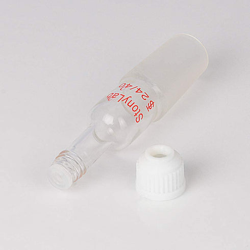 StonyLab Thermometer Inlet Adapter with 24/40 Inner Joint, 80mm Height, for Distillation Apparatus...