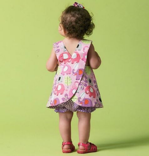 McCall Pattern Company M6912 Infants Reversible Top Dresses Bloomers and Pants, Size YA5...