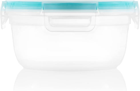 Snapware Total Solution 3-Cup Plastic Food Storage Container with Lid, 3-Cup Rectangular Meal Prep Container, Non-Toxic, BPA-Free Lid with 4 Locki...