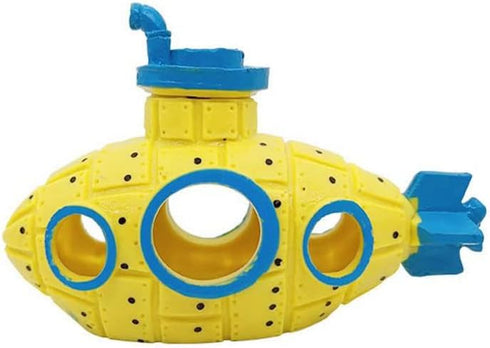 Fish Tank Decoration Wreck Undersea Boat Aquarium Ornament Broken Submarine Fish Shrimp Hiding Home Decoration Pet Supplies...