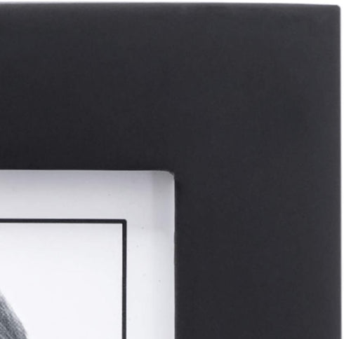 Malden 4x6 Picture Frame - Wide Real Wood Molding, Real Glass - Black...