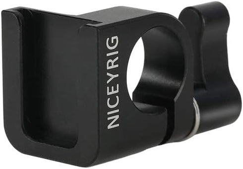 NICEYRIG 15mm Single Rod Clamp to Cold Shoe Adapter, DSLR Camera Rig Rail Block for Monitor Mount LED Light Microphone - 426...