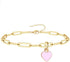XAM Love Metal Bracelet Anklet Simple Metal Chain Stainless Steel Bracelet Anklet Heart Jewelry for Women Birthday Gifts Jewelry Gifts Mother's Da...