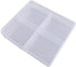 Craft County Small Clear Plastic Organizer – Store Craft Supplies, Beads, and Other Small Items – 4 Compartments...