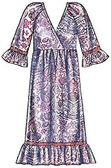 McCall's M7969ZZ Women's Loose Fitting Pleated Pullover Dress, Sizes 16-26 Sewing Pattern, White...